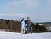 Фото в выпускном альбоме школы сноуборда. Слева направо - тренер, ученик